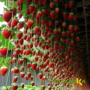 Клубника ампельная Анастасия купить по цене от 370р. в интернет-магазине «Посадика» с доставкой почтой в в Усть-Джегутае и по всей России – [изображение №1].