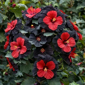 Гибискус Шиммеринг купить по цене от 720р. в интернет-магазине «Посадика» с доставкой почтой в в Усть-Джегутае и по всей России – [изображение №1].