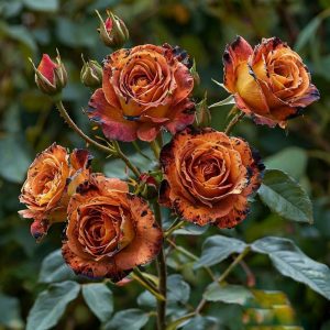 Роза плетистая Оранжевый Бриллиант купить по цене от 450р. в интернет-магазине «Посадика» с доставкой почтой в в Усть-Джегутае и по всей России – [изображение №1].